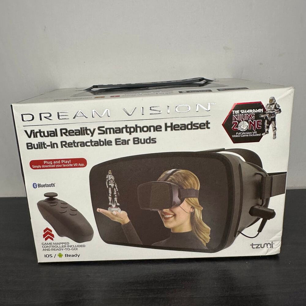 Tzumi Dream Vision Virtual Reality Headset w/ Controller w/ Killing zone VG